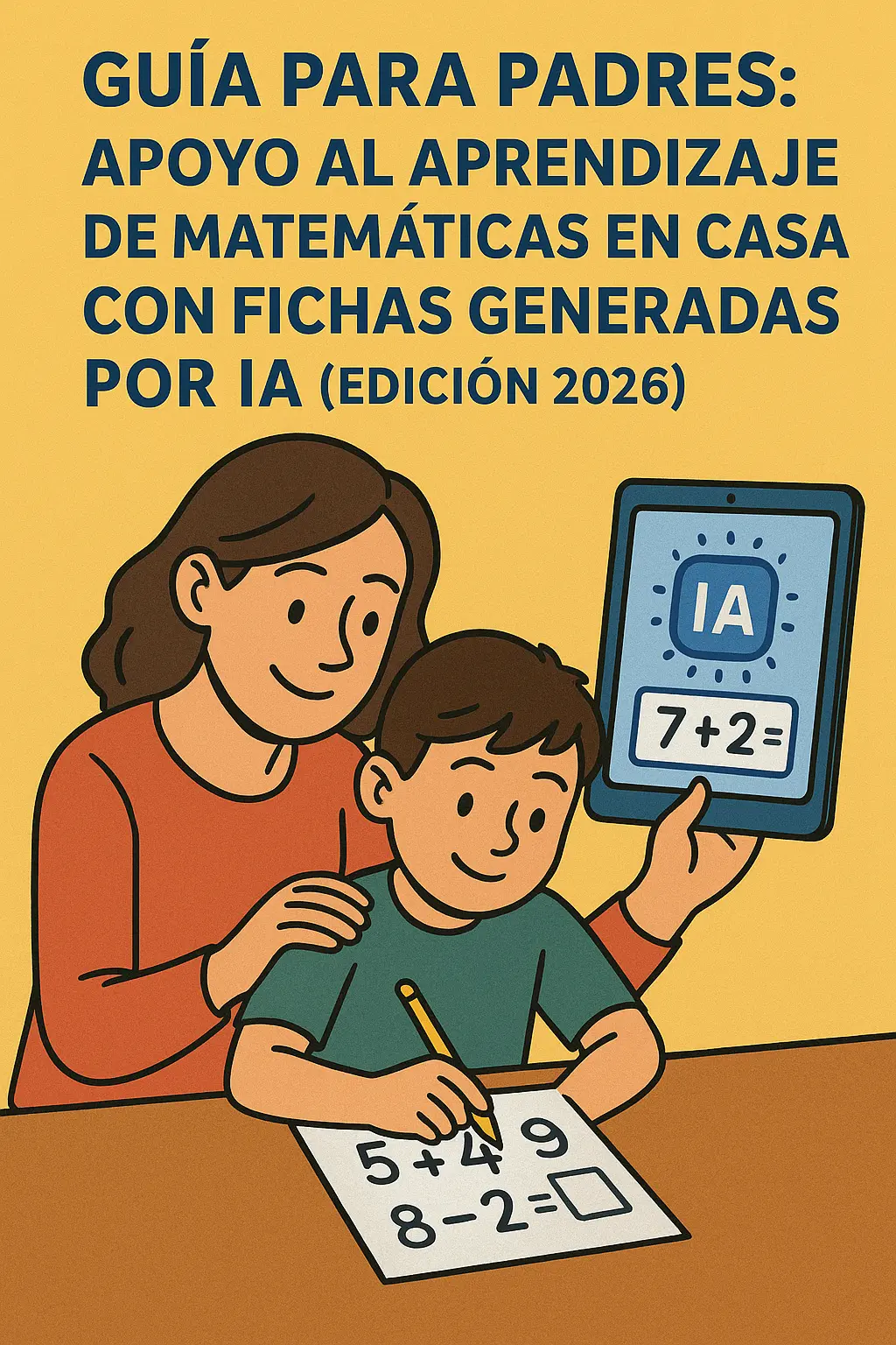 Guía para Padres: Apoyo al Aprendizaje de Matemáticas en Casa con Fichas Generadas por IA (Edición 2026)
